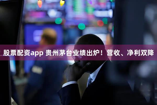 股票配资app 贵州茅台业绩出炉！营收、净利双降